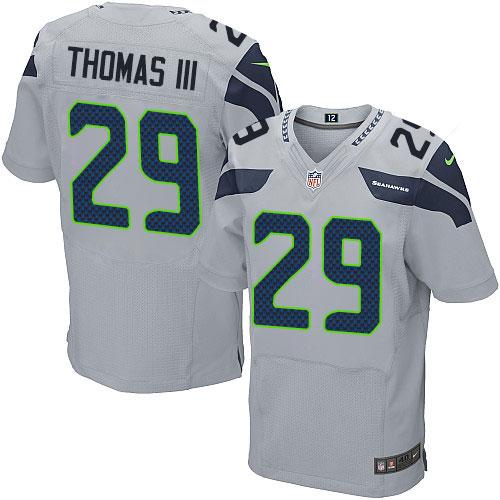 Nike Seahawks #29 Earl Thomas III Grey Alternate Men's Stitched NFL Vapor Untouchable Elite Jersey